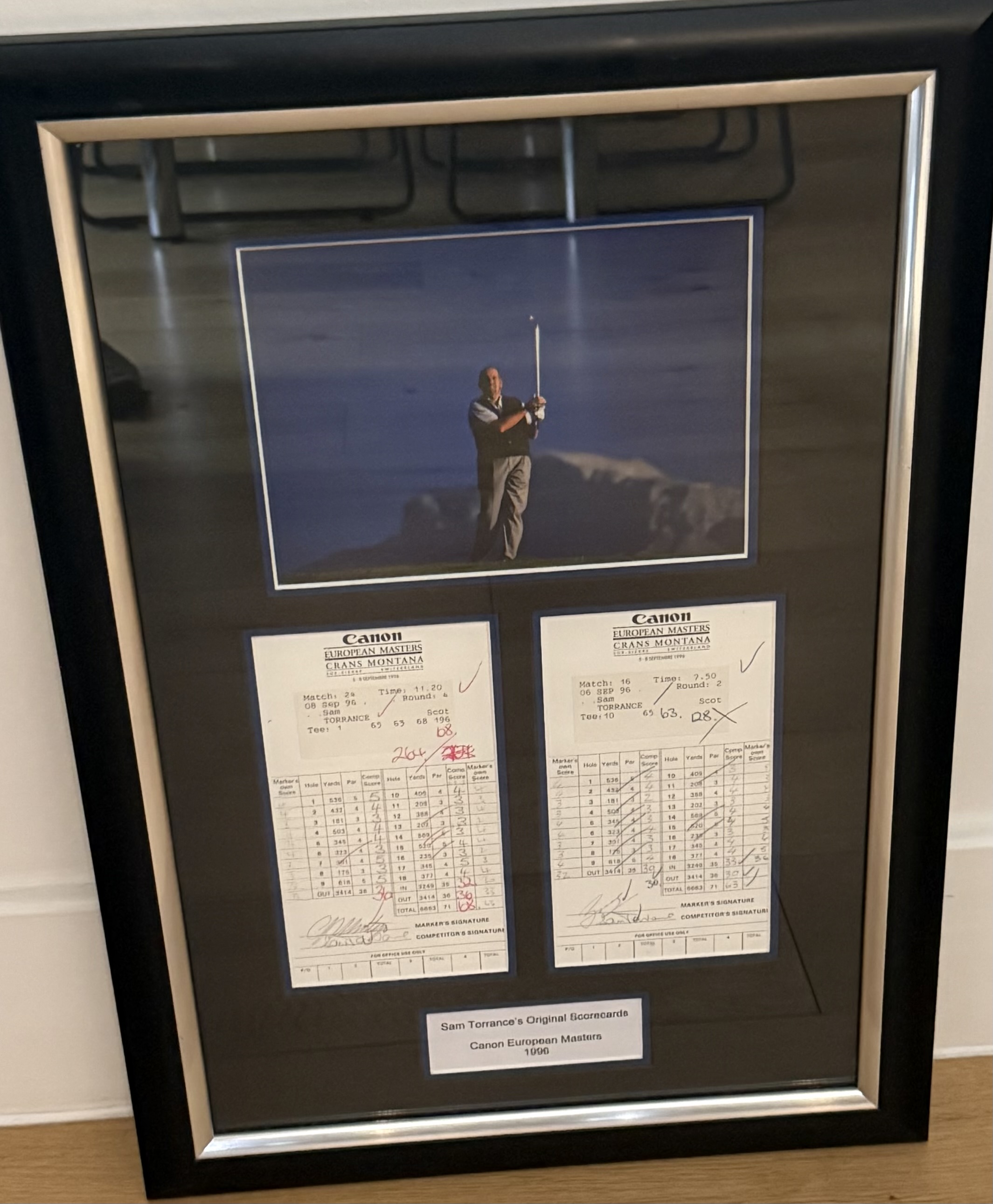 Sam Torrance Original Scorecards
