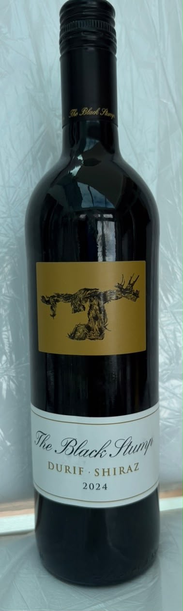 Bottle of Black Stump Red Wine