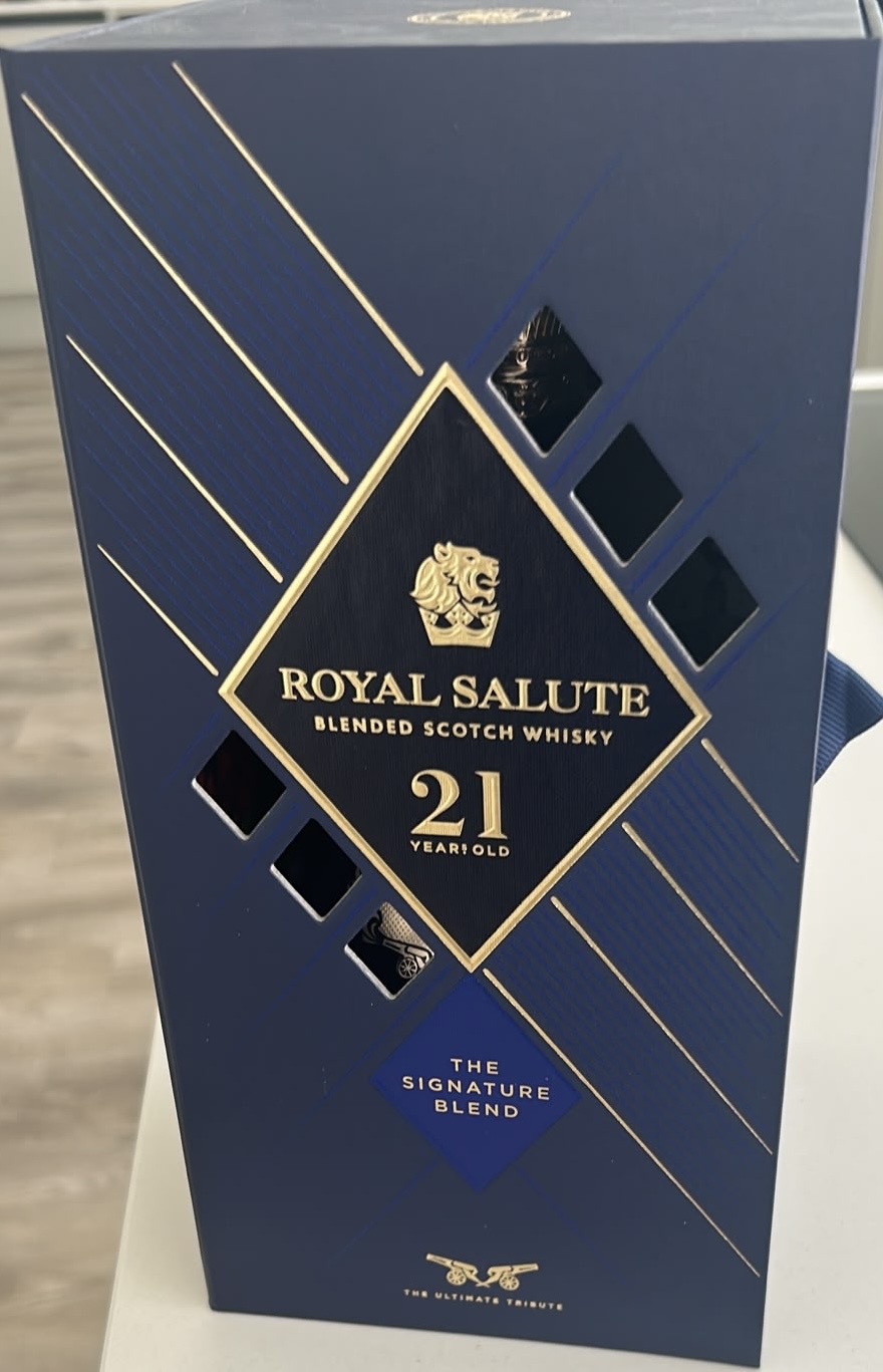 Bottle of Royal Salute Whisky